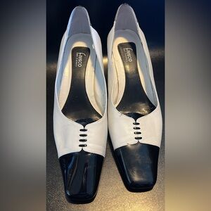 Black and White Loafers